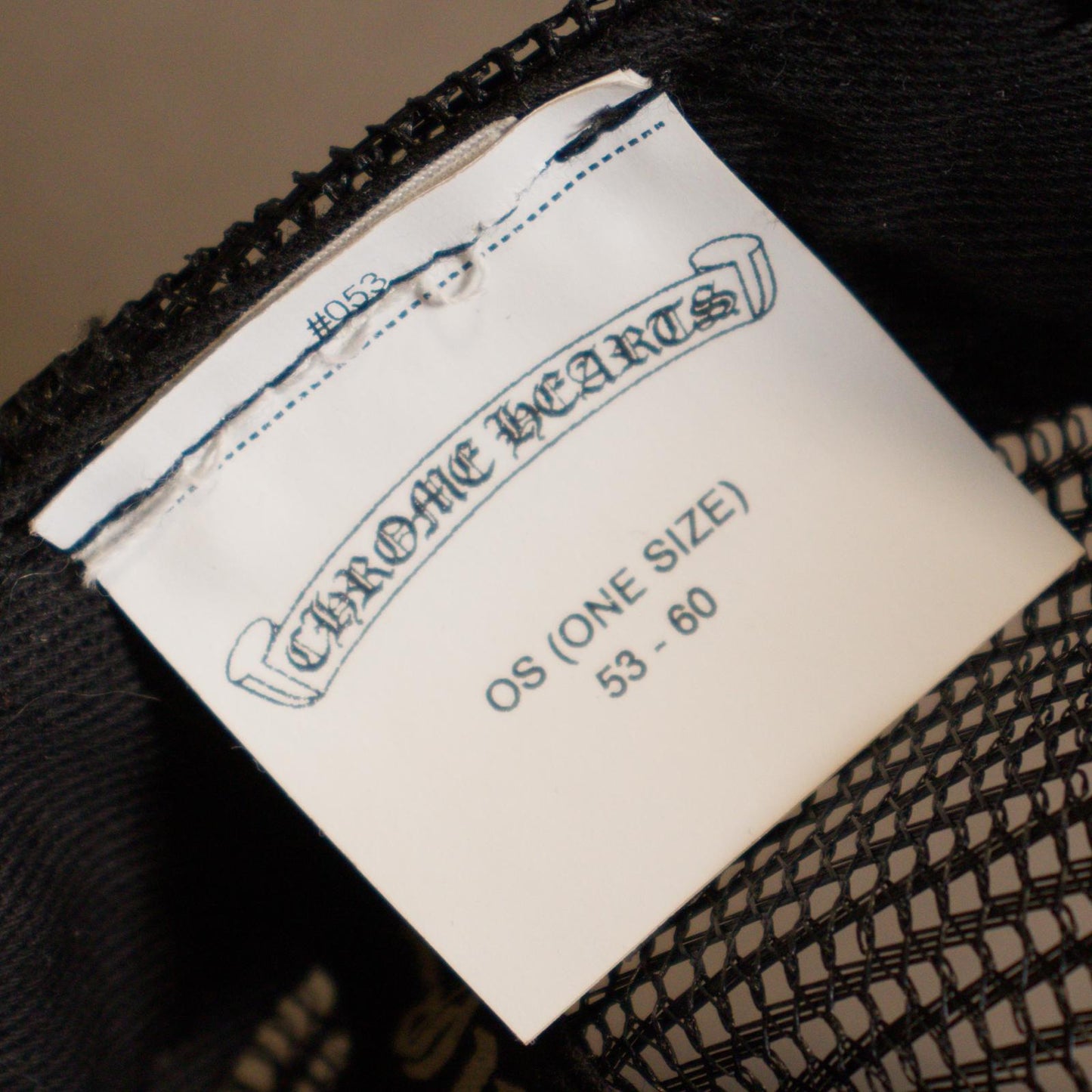 Chrome Hearts Fleur Leather Trucker Hat