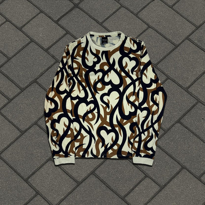 AW04 Number (N)ine Beige Tribal Longsleeve