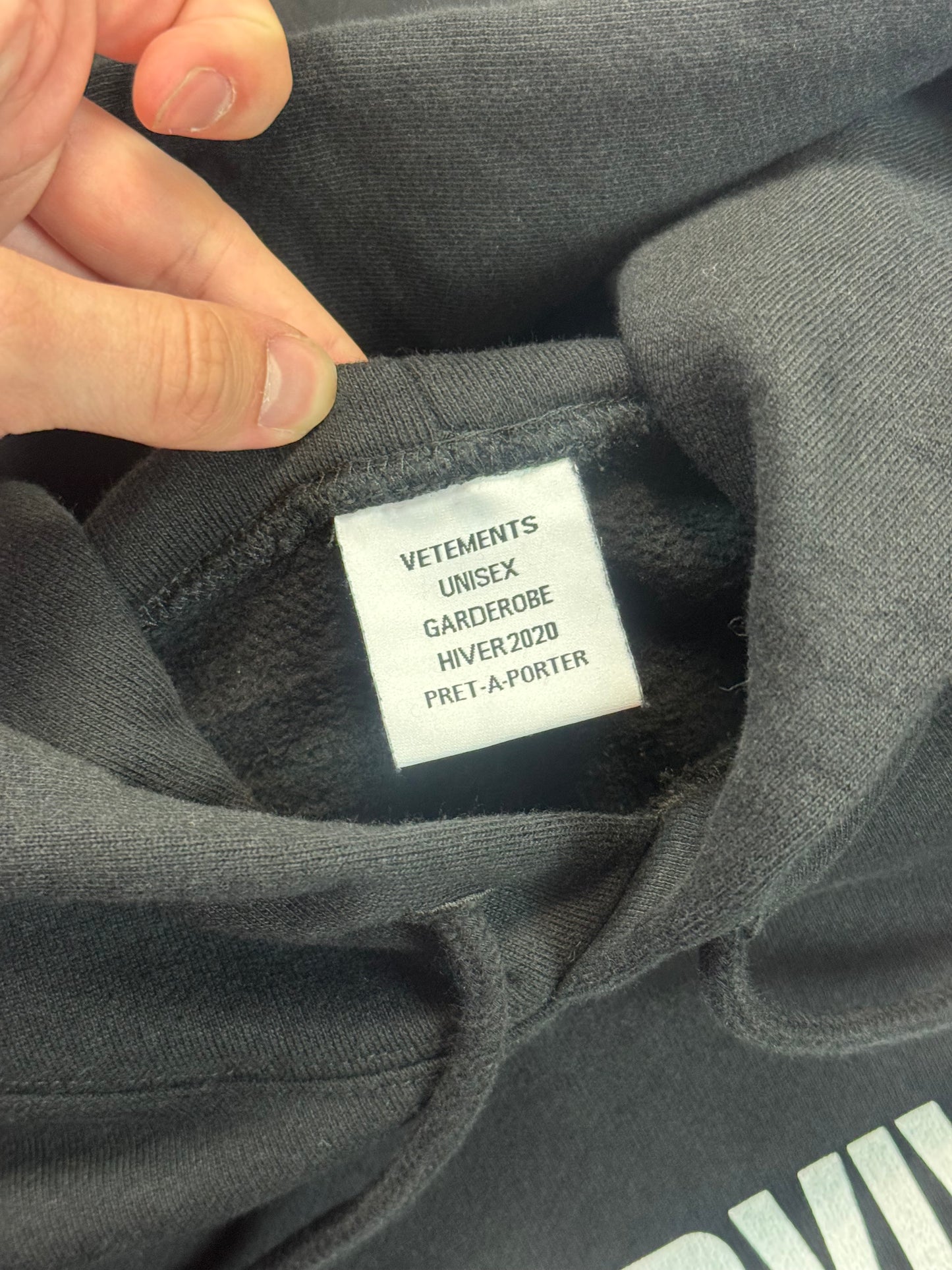 AW19 Vetements “Swine Flu” Hoodie