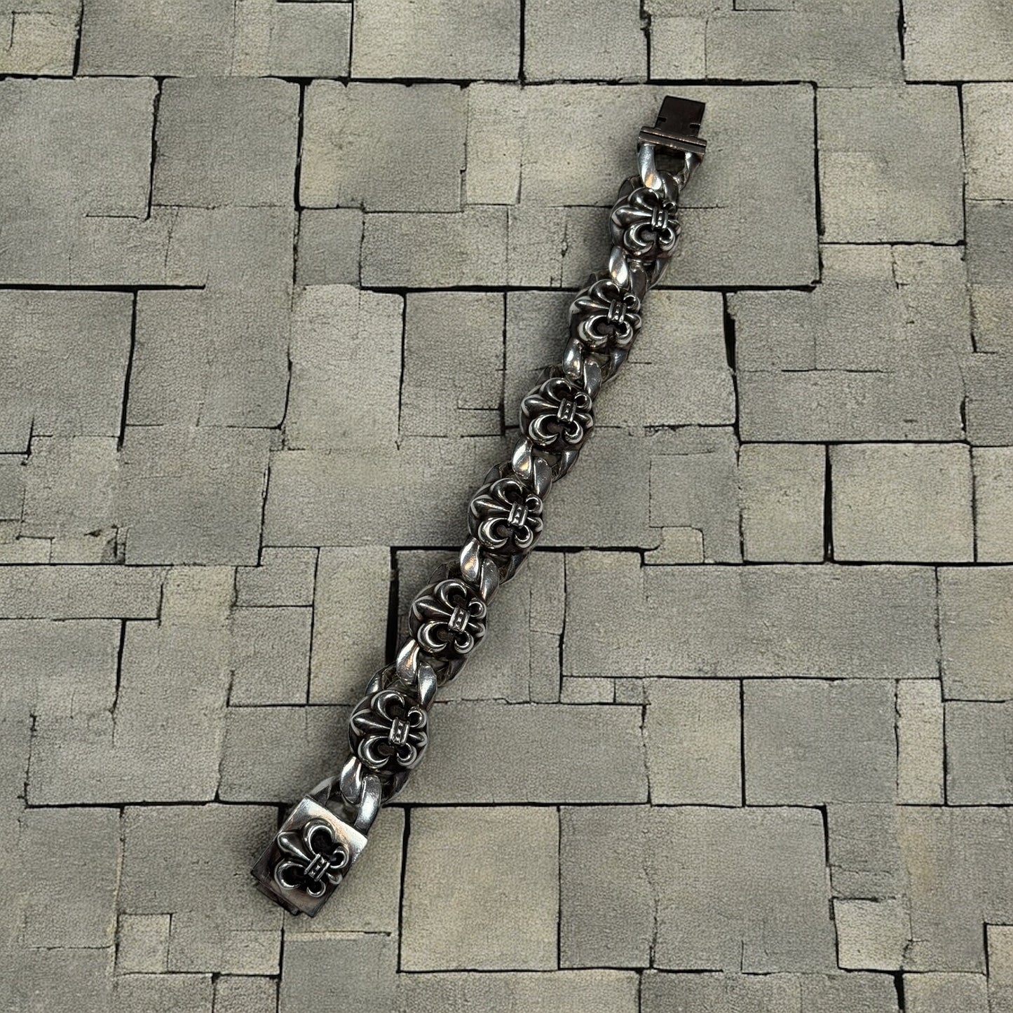 Chrome Hearts XL Fleur Link Bracelet