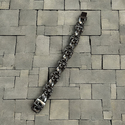 Chrome Hearts XL Fleur Link Bracelet