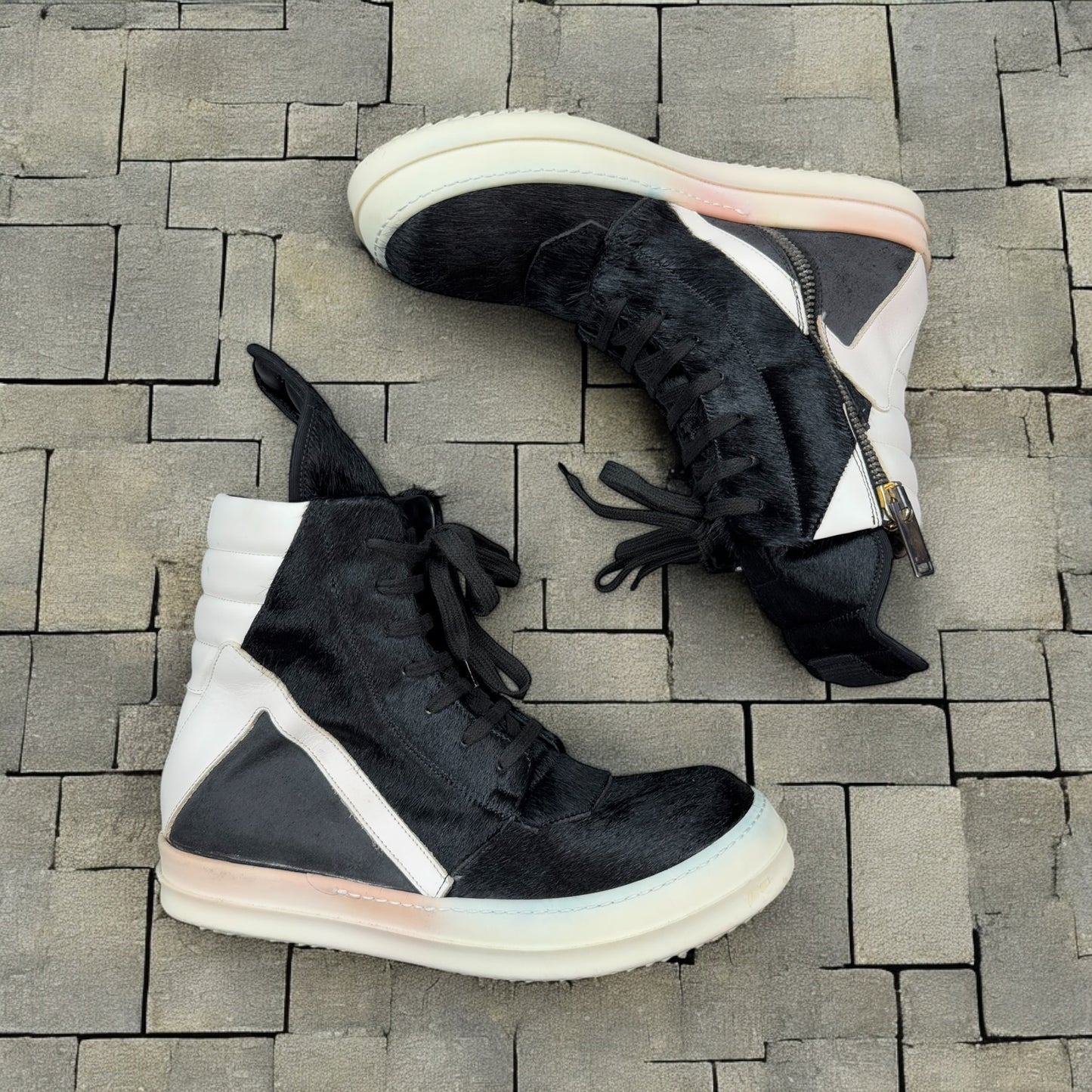 AW13 Rick Owens Pony Hair Geobaskets