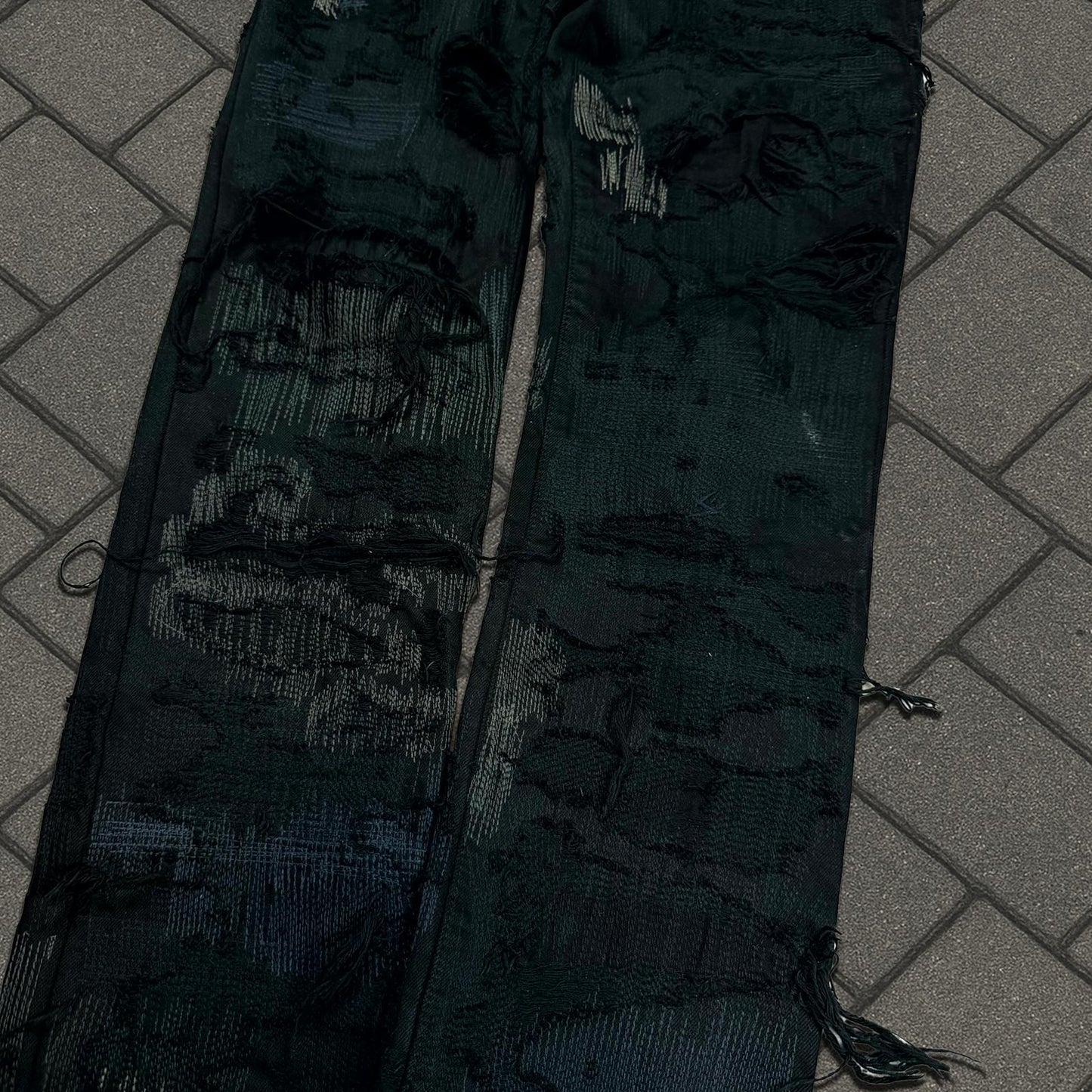 AW05 Undercover Black 85 Boro Denim