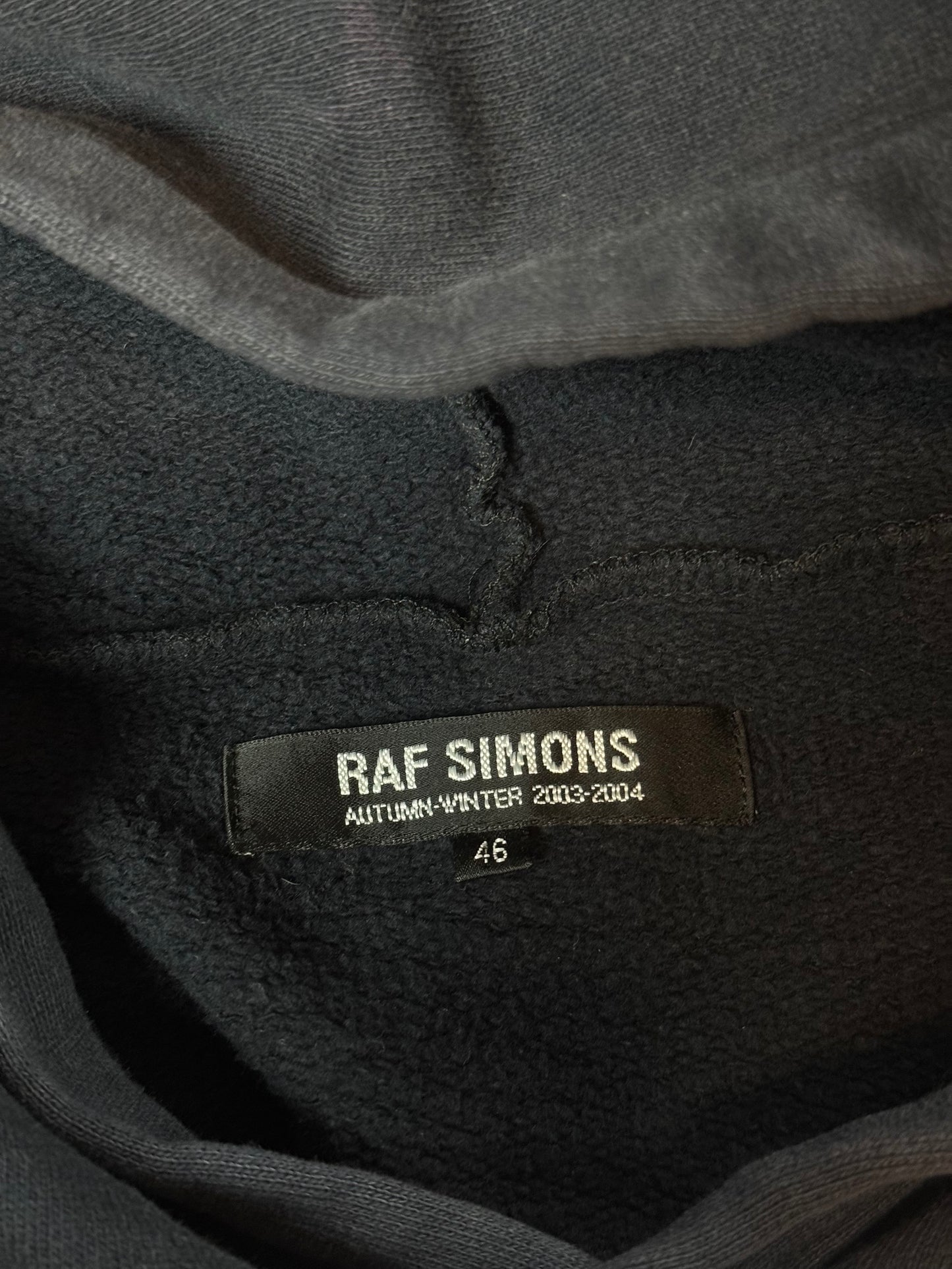 AW03 Raf Simons “New Order” Hoodie