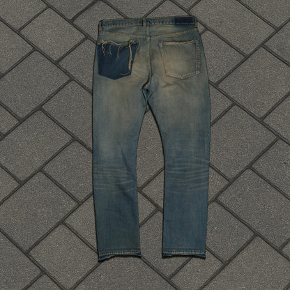 AW04 Undercover Red Yarn 68 Denim