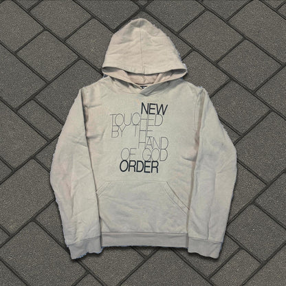 AW03 Raf Simons Brown “New Order” Hoodie