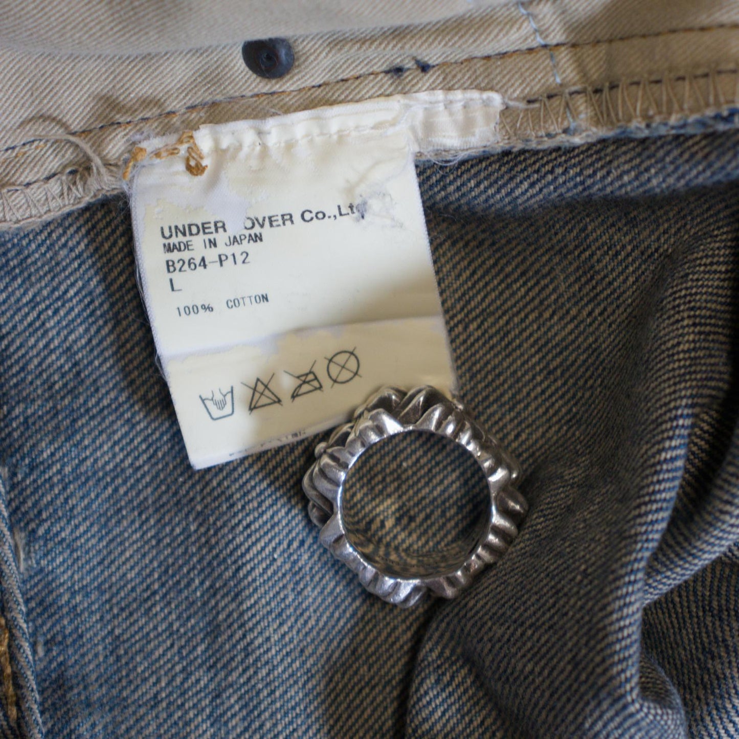 AW04 Undercover Red Yarn 68 Denim