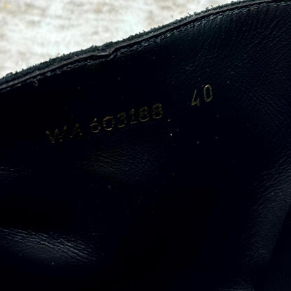 Saint Laurent Paris Black Studded Lukas Boot