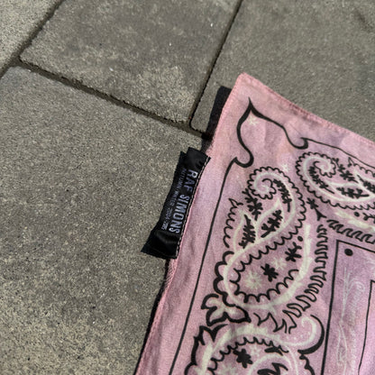 AW04 Raf Simons Pink Paisley Bandana