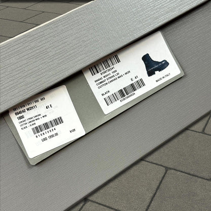 Balenciaga Distressed Canvas Strike Boots