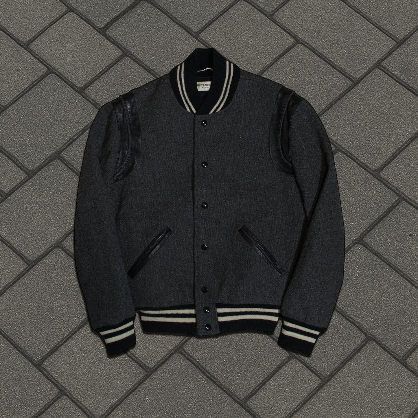 FW14 Saint Laurent Paris Wool Teddy Jacket
