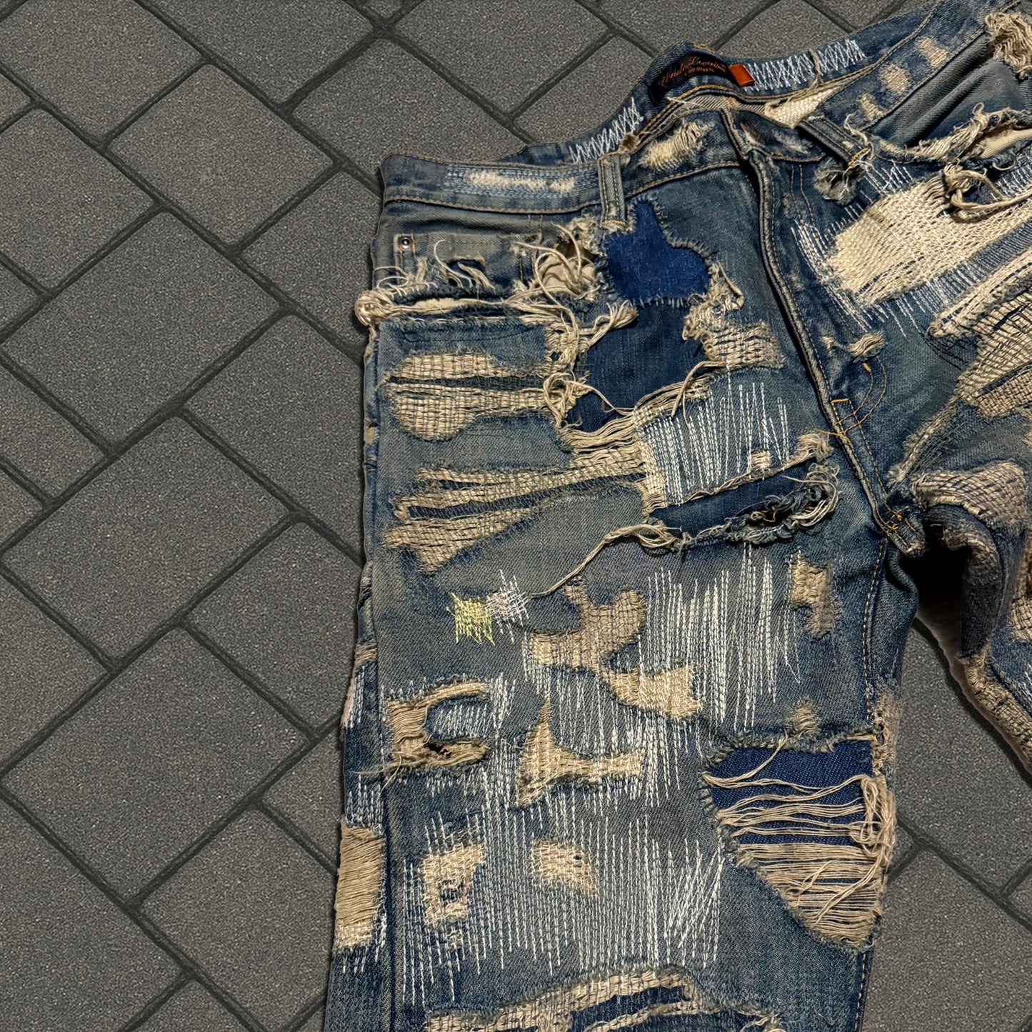 AW05 Undercover 'Arts & Crafts' Blue 85 Denim