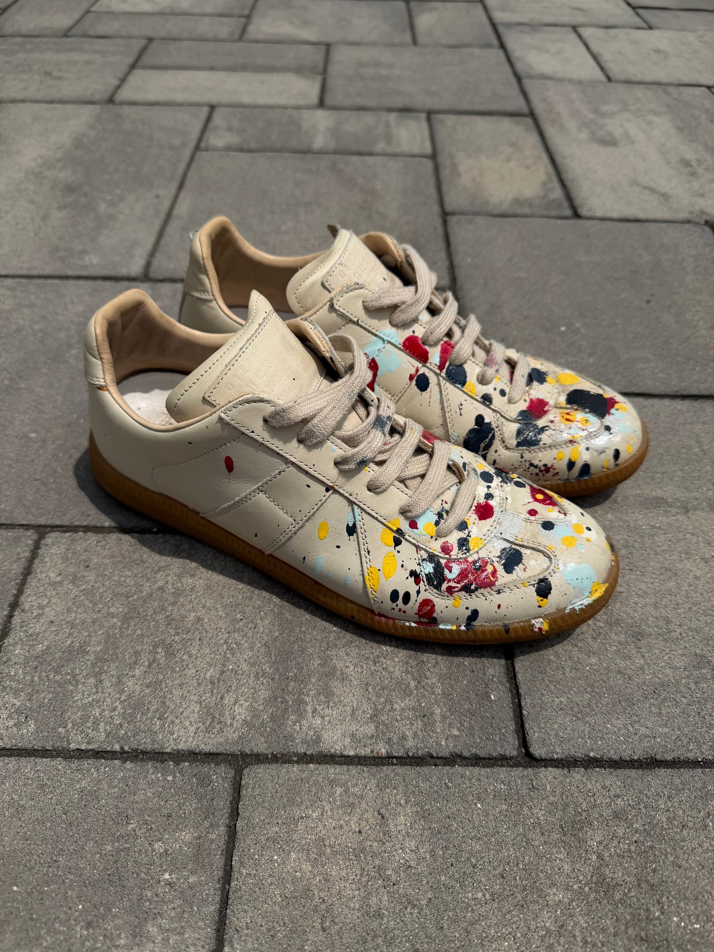 Maison Margiela Paint Splatter Gat Sneaker