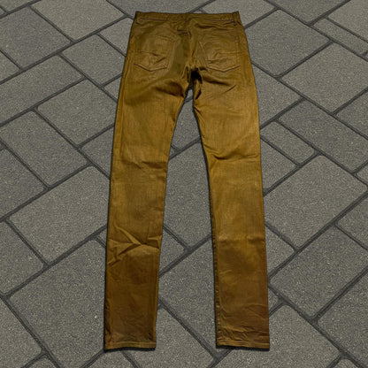 SS09 Dior Homme Gold Wax Denim