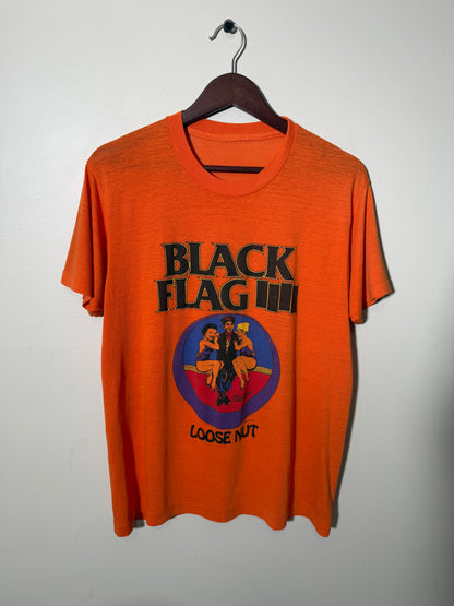1985 Black Flag Orange Loose Nut Tee