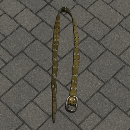 SS04 Undercover 'Languid' Distorted Suede Leather Belt