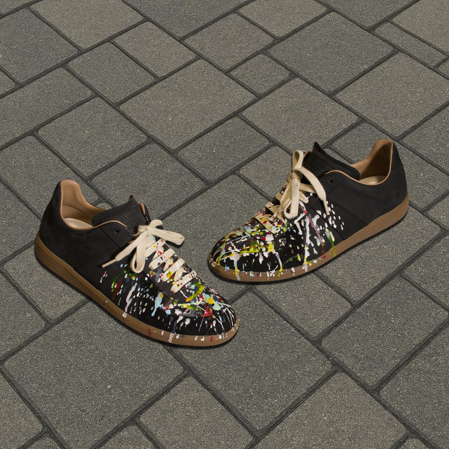 Maison Margiela Black Paint Splatter Gats