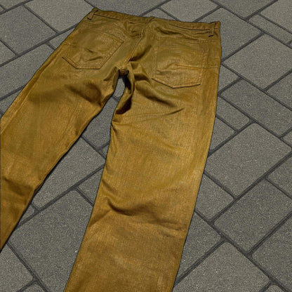SS09 Dior Homme Gold Wax Denim