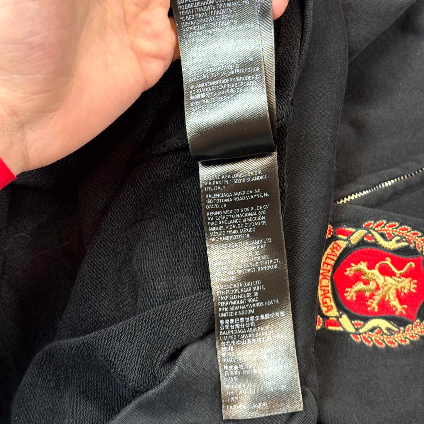 SS24 Balenciaga Paris Soccer Zip