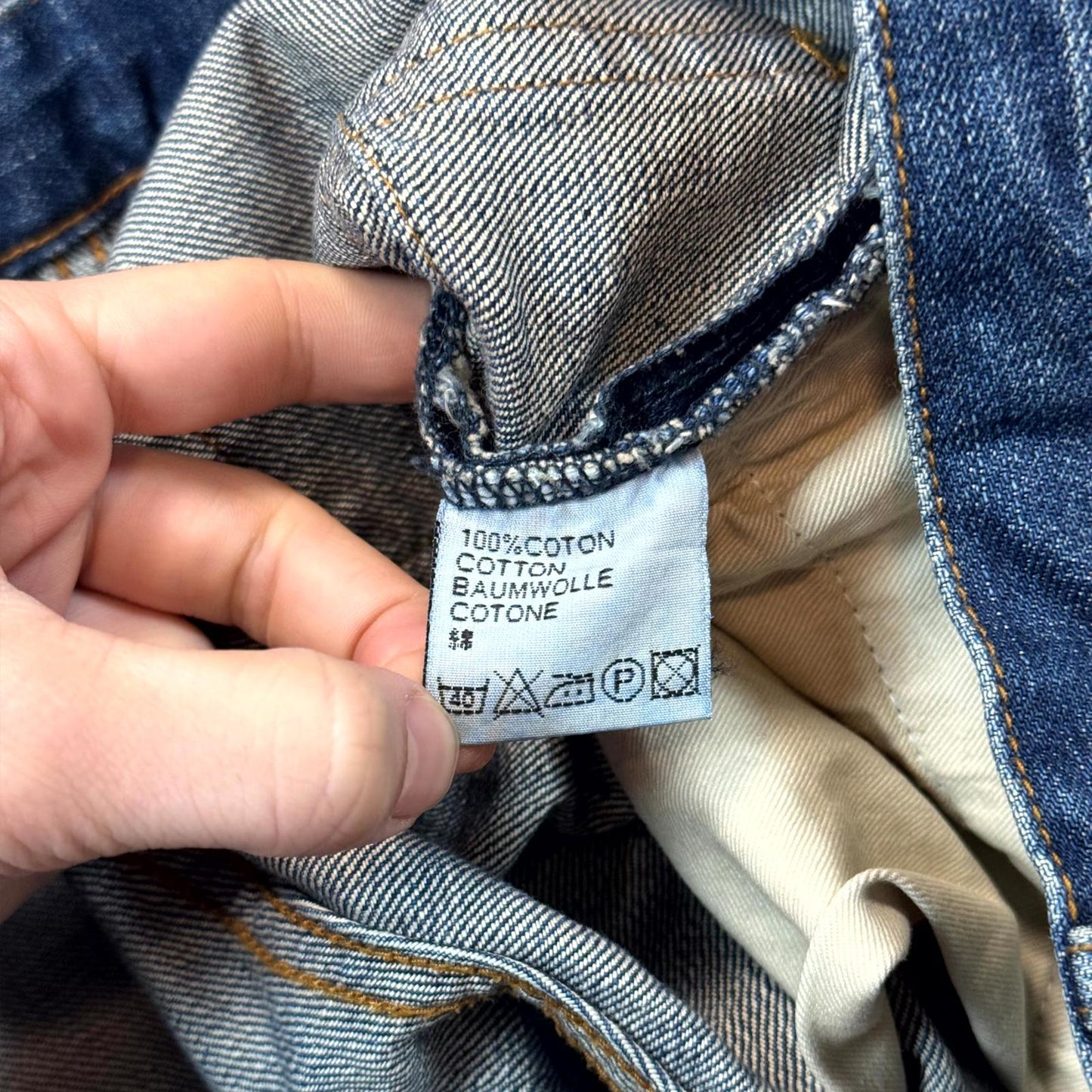 AW03 Dior Homme Blue Clawmark Denim