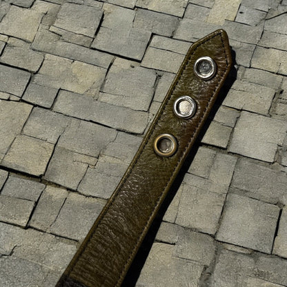 Chrome Hearts Camo 3 Snap Leather Bracelet