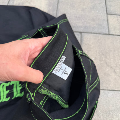 Vlone Green Old English Denim