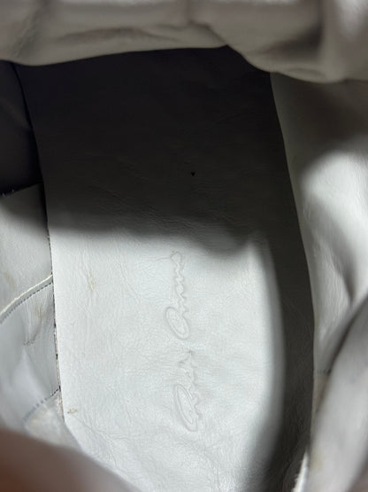 Rick Owens Pearl Grey Reflective Geobaskets
