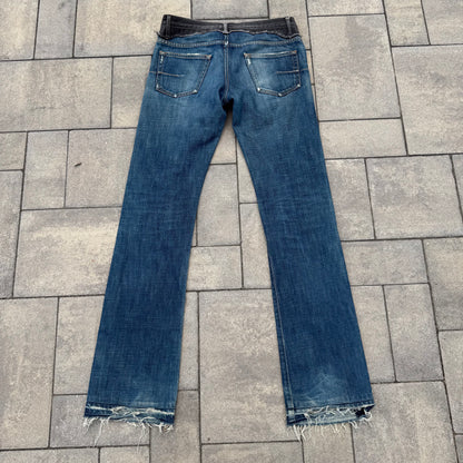 AW06 Dior Homme Bootcut Cummerbund Denim