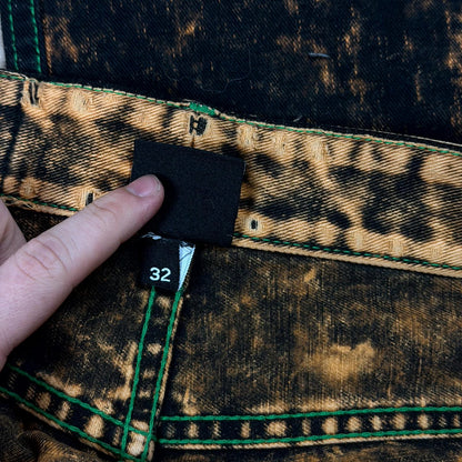 Sterling Ruby IO Wash Contrast Stitch Denim