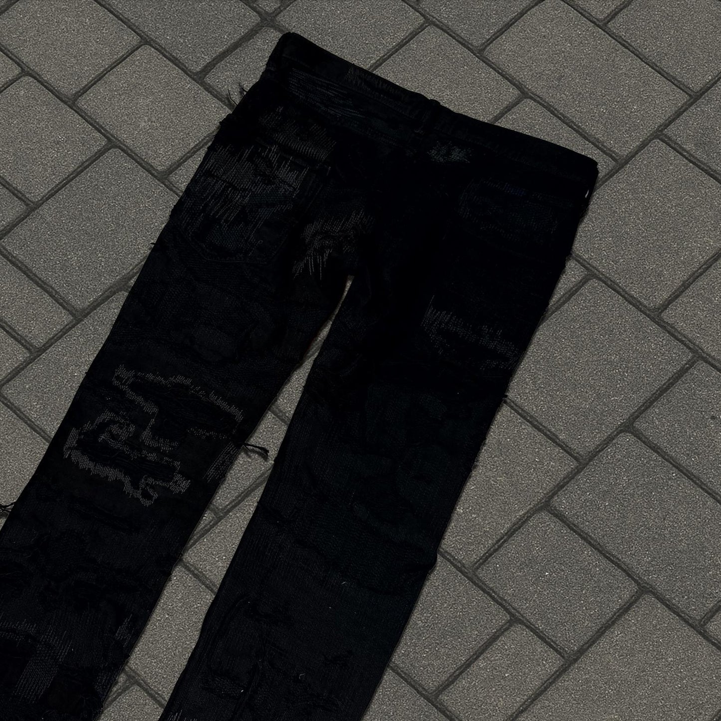AW05 Undercover Black 85 Boro Denim