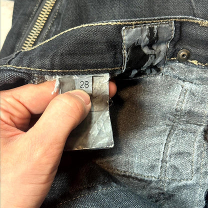 SS09 Rick Owens Black Banana Cut Denim