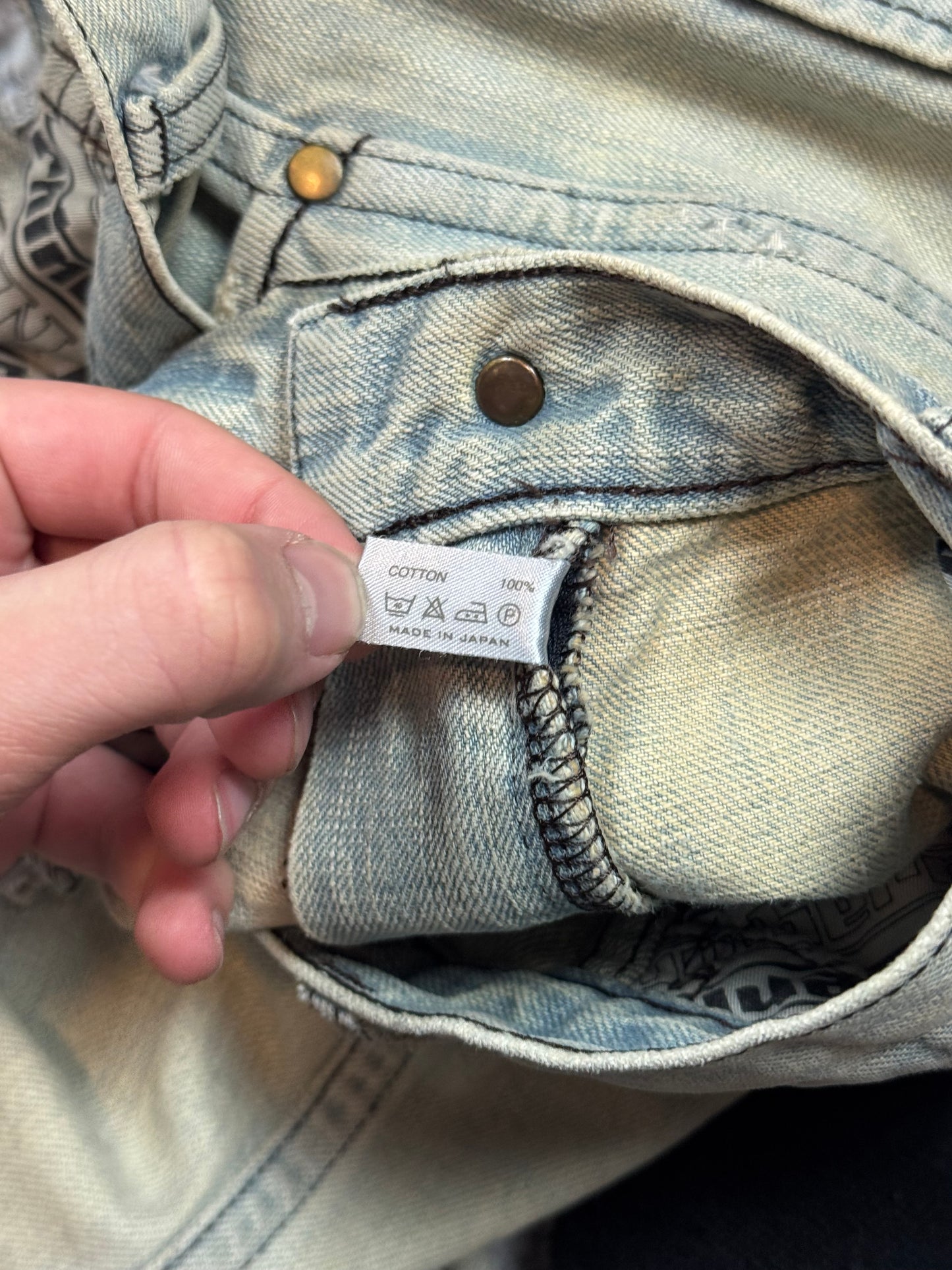 AW02 Number Nine “Nowhere Man” Distressed Denim