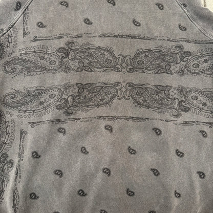 AW04 Raf Simons Charcoal Paisley Hoodie