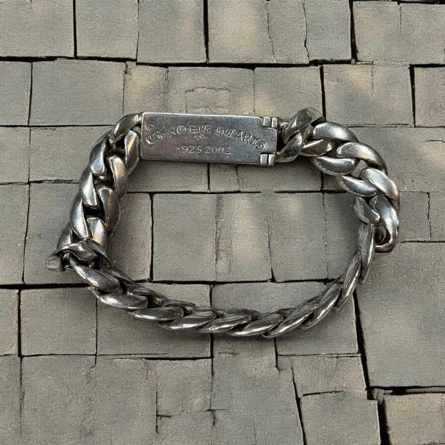 Chrome Hearts Pink Sapphire Mini ID Bracelet