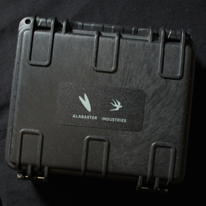 Alabaster Industries Black Spiderweb Silver Watch