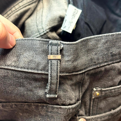 AW05 Dior Homme Black Waxed Luster Denim