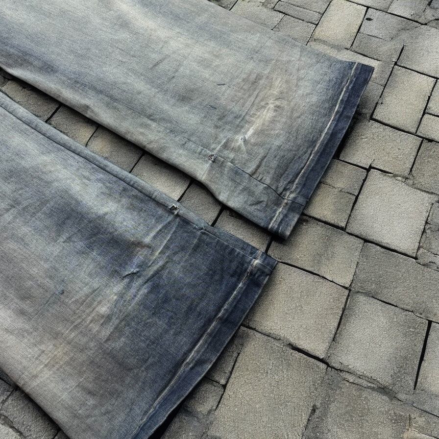 FW24 Rick Owens “Porterville” Sky Denim Double Cargo Bela’s