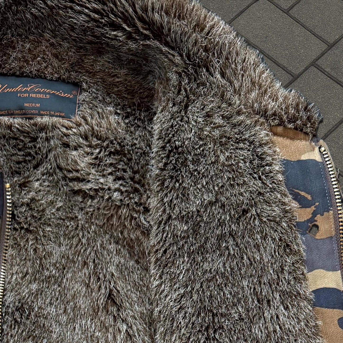 AW03 Undercover Paperdoll George Camo Hybrid Jacket