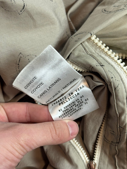 AW11 Visvim x Moncler Beige Fur Hood Puffer