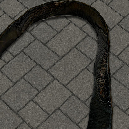 14th Addiction Scar Stitch Crocodile Leather Belt