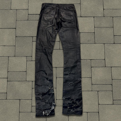 SS04 Dior Homme Waxed Strip Denim