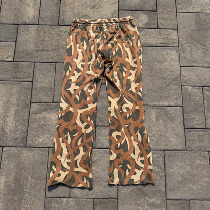 AW04 Number Nine Green Tribal Sweatpants