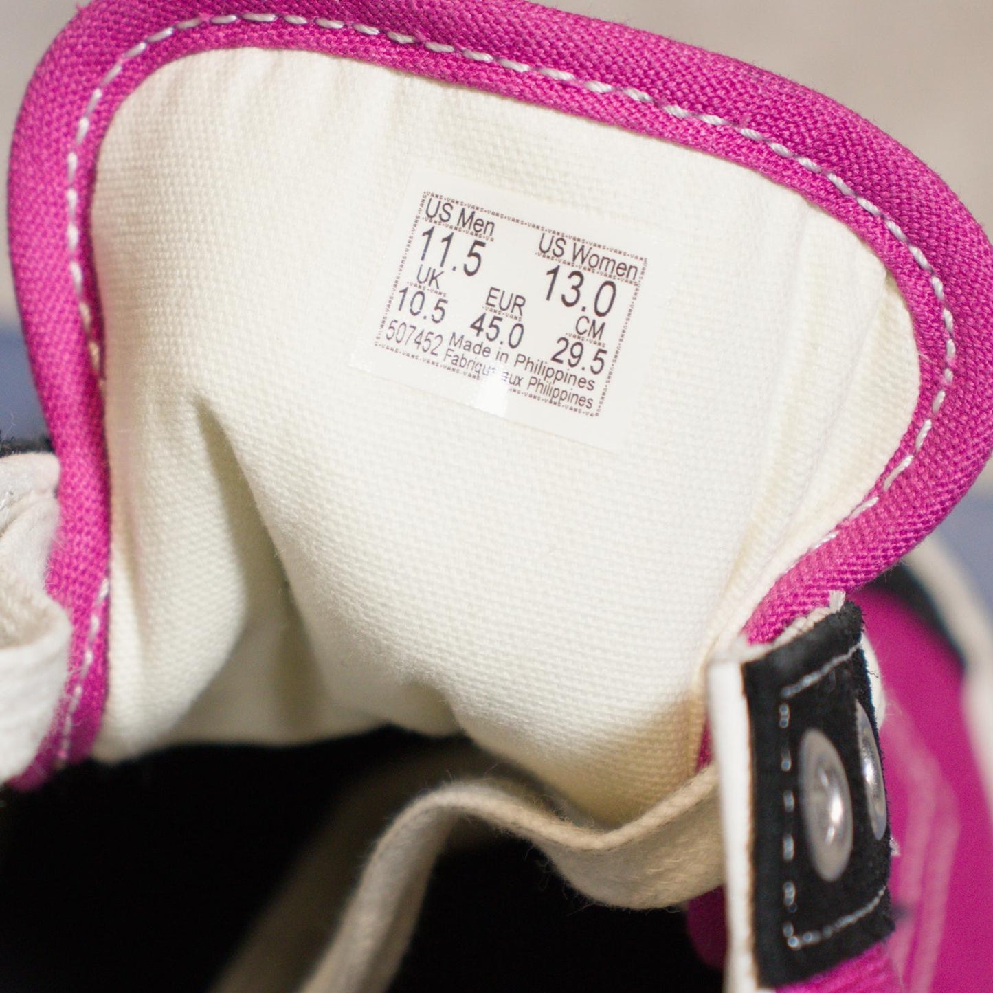 Vans Pearlized Fuchsia Red Old Skool 36