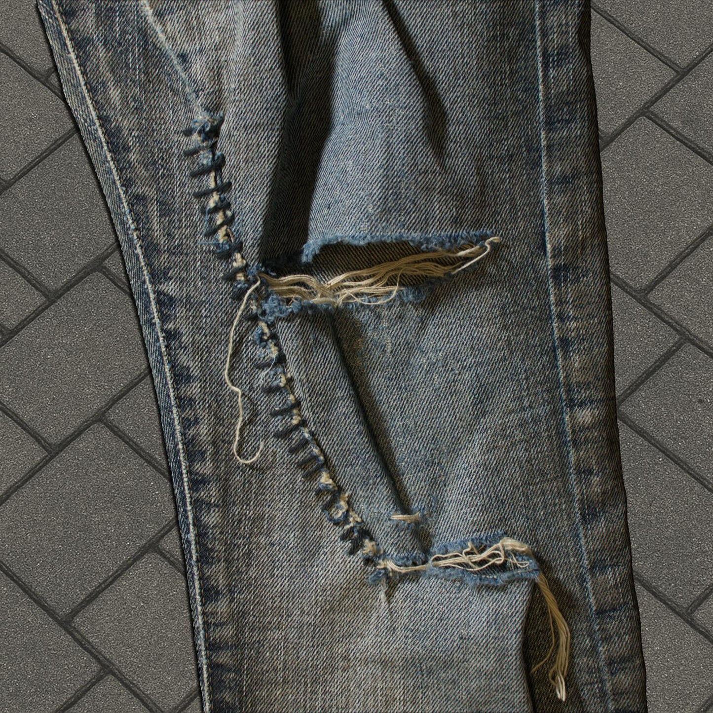 FW07 Rick Owens Dust Detroit Cut Denim