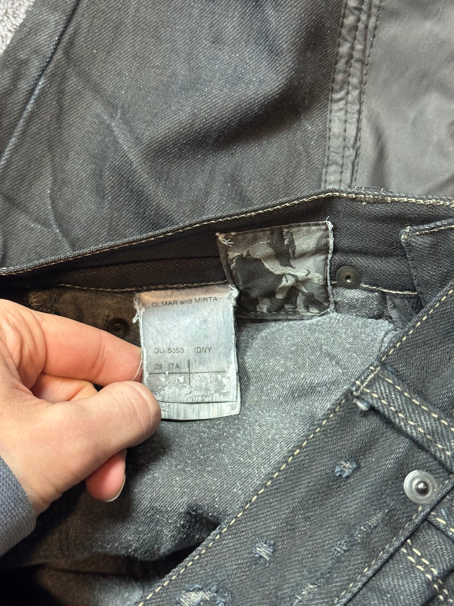 FW07 Rick Owens Biker Denim