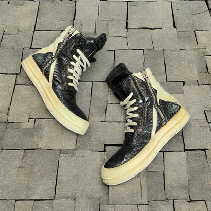 2010 Rick Owens Snakeskin Short Tongue Geobasket