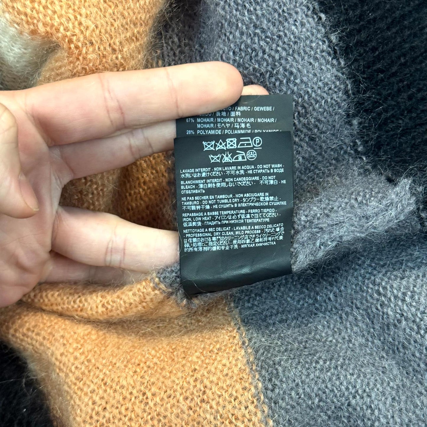 2017 Saint Laurent Paris Johnny Rotten Mohair Sweater