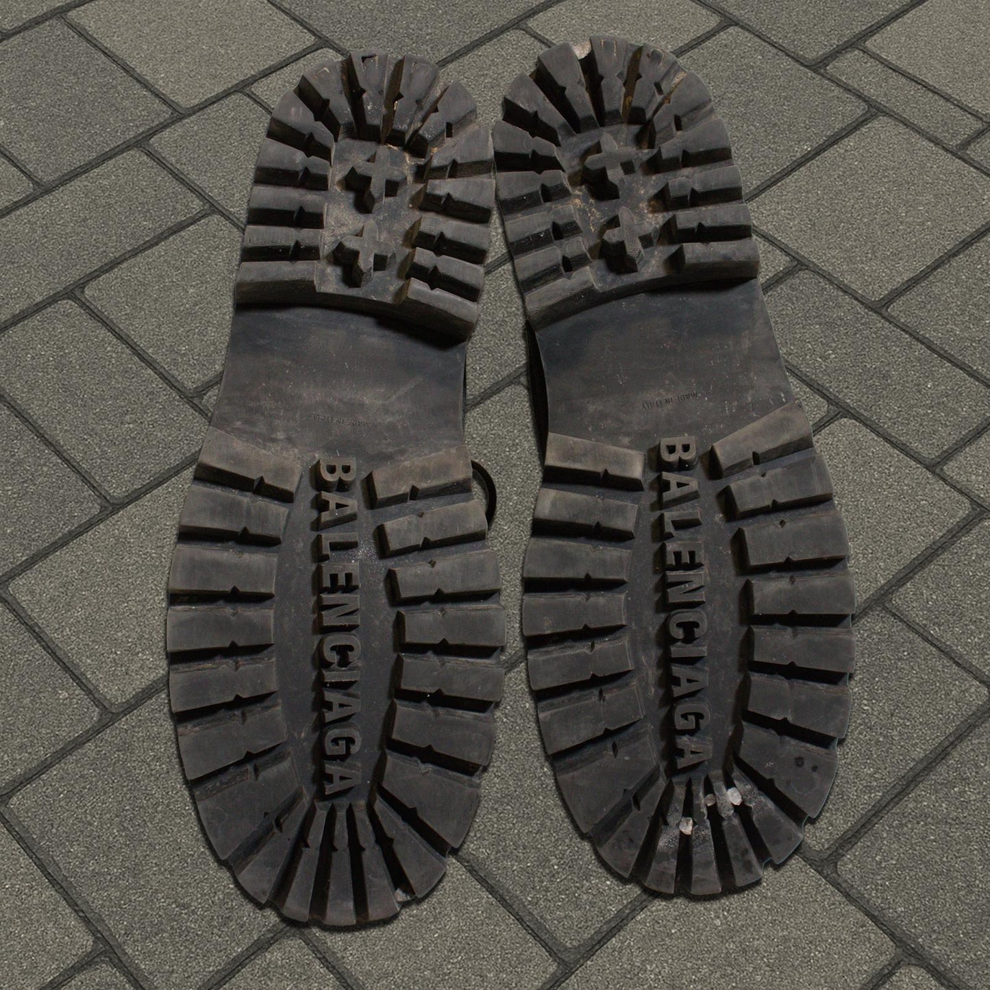Balenciaga Black Canvas Strike Boots