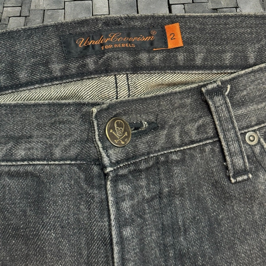 AW05 Undercover Black Skull Denim