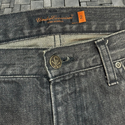 AW05 Undercover Black Skull Denim